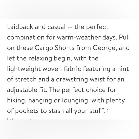 George Big Men Pull On Above the Knee Cargo Size 2XL (44-46) Green Artichoke NWT - Picture 10 of 10